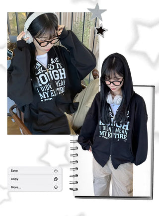 Oversized Zip Hoodie