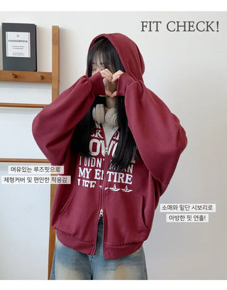 Oversized Zip Hoodie