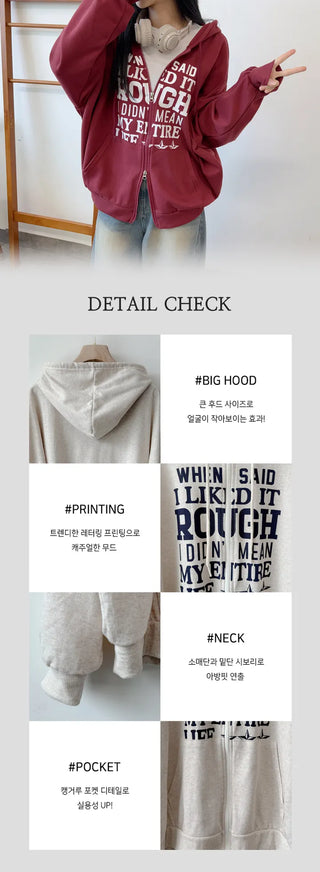 Oversized Zip Hoodie