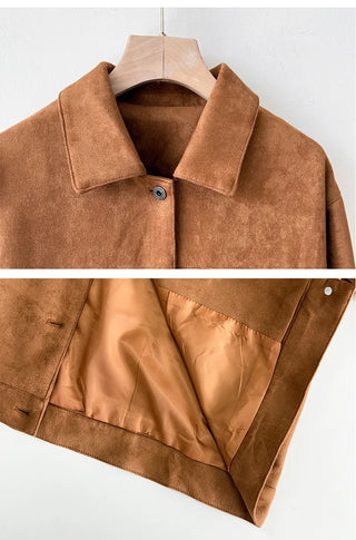 Suede Blouson Jacket