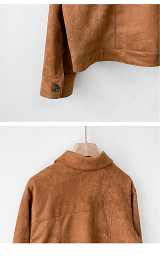 Suede Blouson Jacket