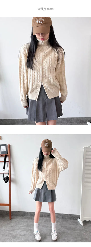 Cable Knit Cardigan