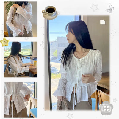 Tie Sleeve Blouse