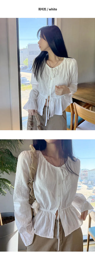 Tie Sleeve Blouse