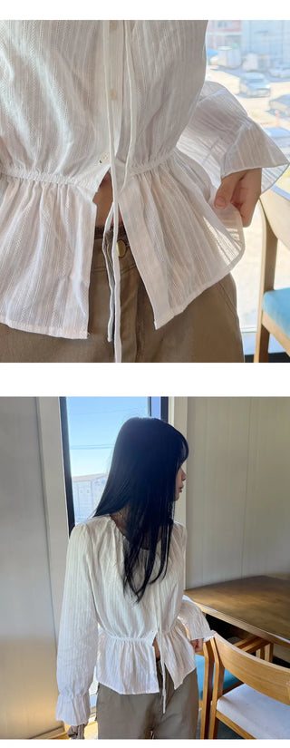 Tie Sleeve Blouse