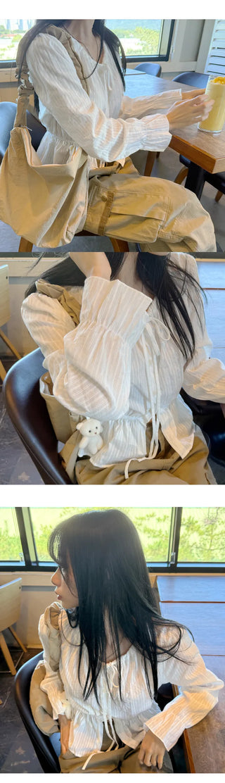 Tie Sleeve Blouse