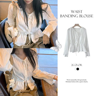 Tie Sleeve Blouse