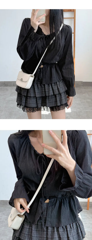Tie Sleeve Blouse
