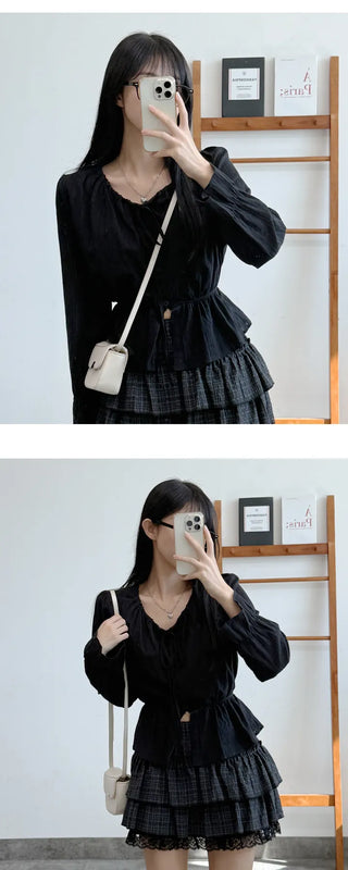 Tie Sleeve Blouse