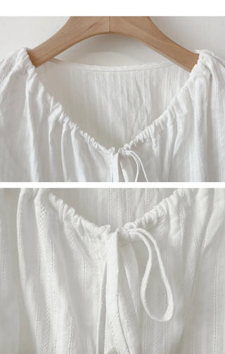 Tie Sleeve Blouse