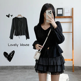 Tie Sleeve Blouse