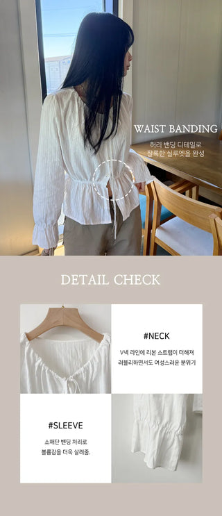 Tie Sleeve Blouse