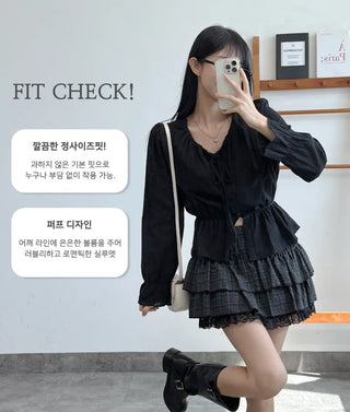 Tie Sleeve Blouse