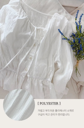 Tie Sleeve Blouse