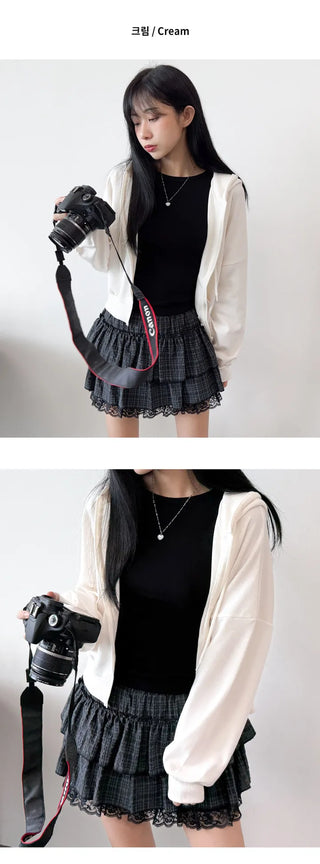 Crop Zip Hoodie