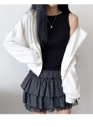 Crop Zip Hoodie