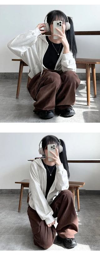 Crop Zip Hoodie