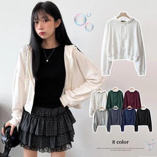 Crop Zip Hoodie
