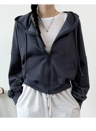 Crop Zip Hoodie