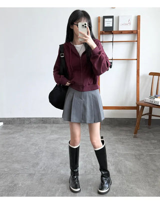 Crop Zip Hoodie