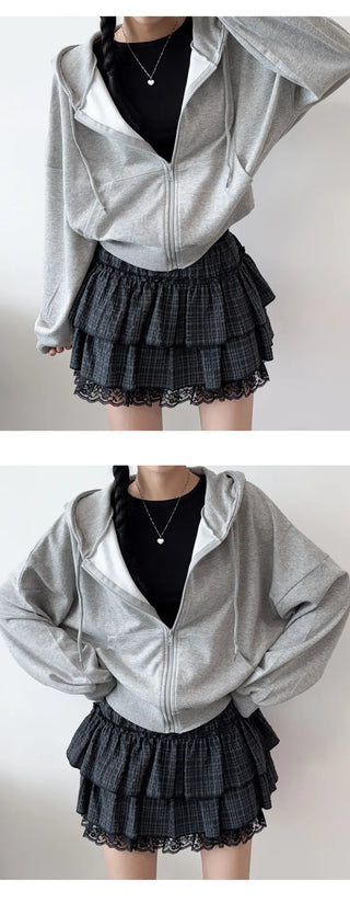 Crop Zip Hoodie