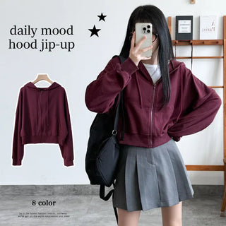 Crop Zip Hoodie