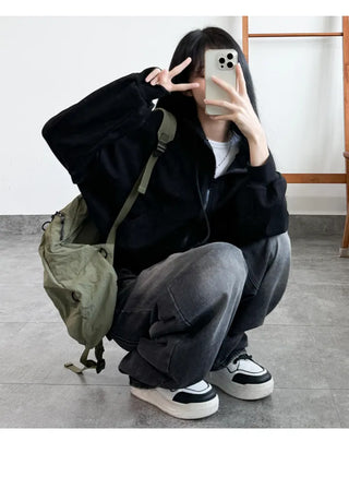 Crop Zip Hoodie