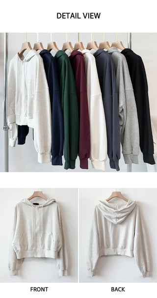Crop Zip Hoodie