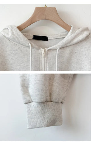 Crop Zip Hoodie