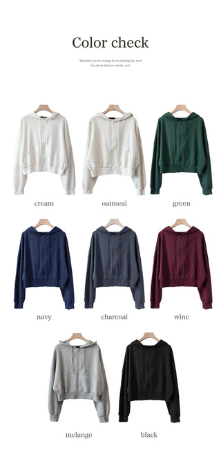 Crop Zip Hoodie