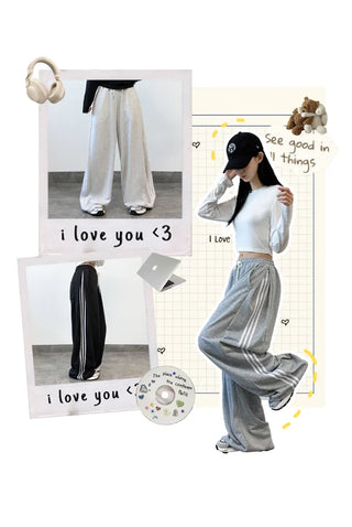 Wide Track Pants