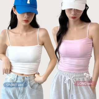 Shirred Crop Sleeveless Top