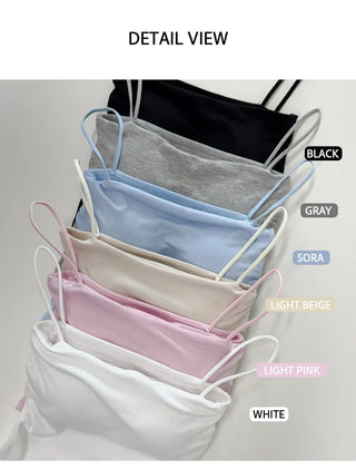 Shirred Crop Sleeveless Top