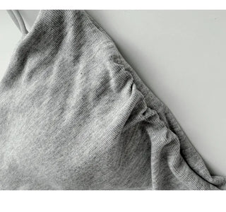 Shirred Crop Sleeveless Top
