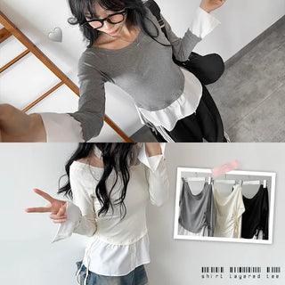 Layered Shirt Tee