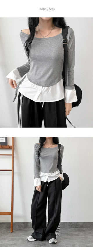 Layered Shirt Tee