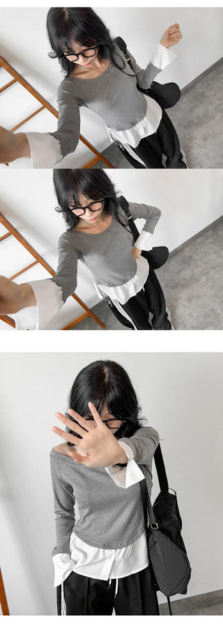 Layered Shirt Tee