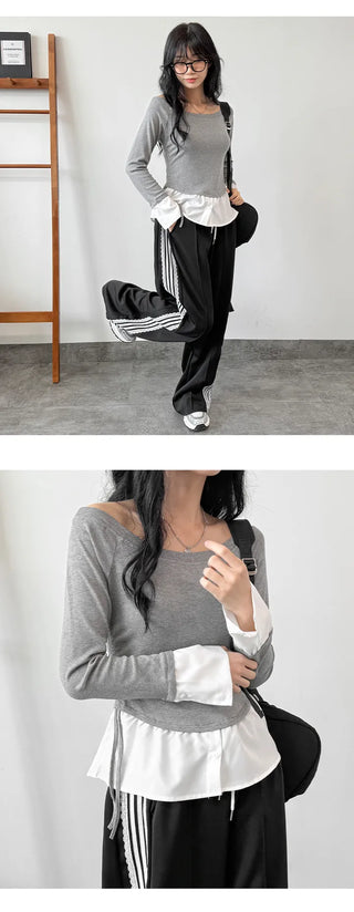 Layered Shirt Tee