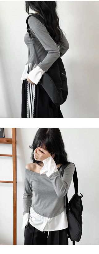 Layered Shirt Tee