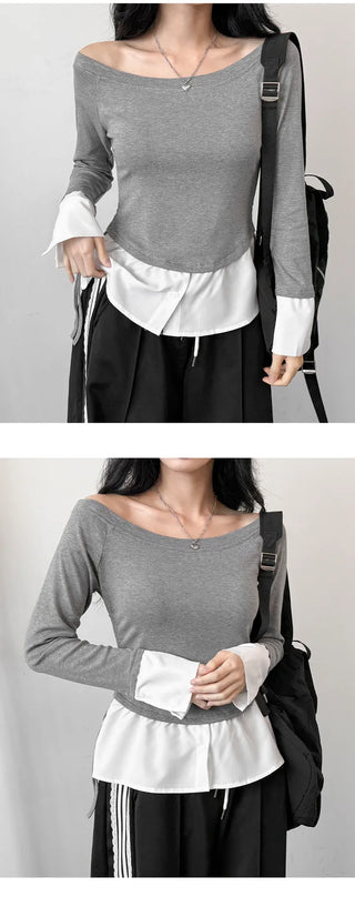Layered Shirt Tee