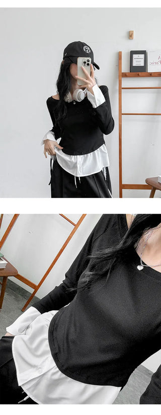 Layered Shirt Tee