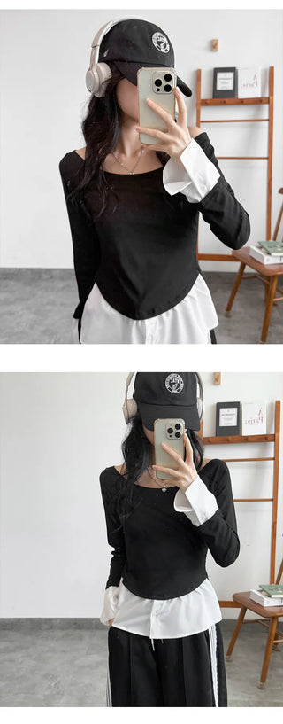 Layered Shirt Tee