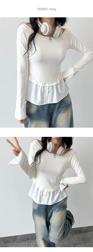 Layered Shirt Tee