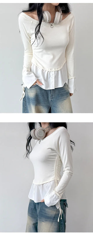 Layered Shirt Tee