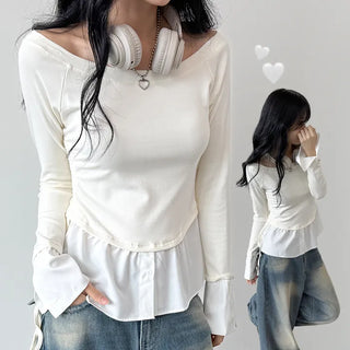 Layered Shirt Tee