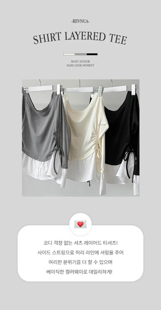 Layered Shirt Tee