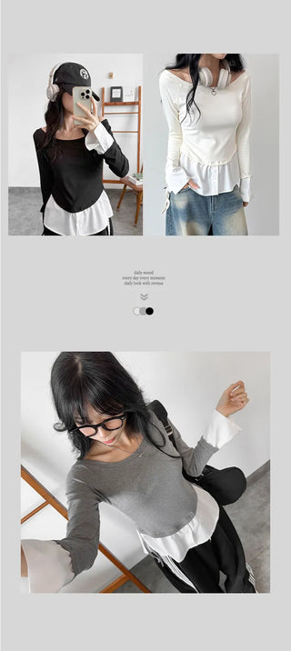 Layered Shirt Tee