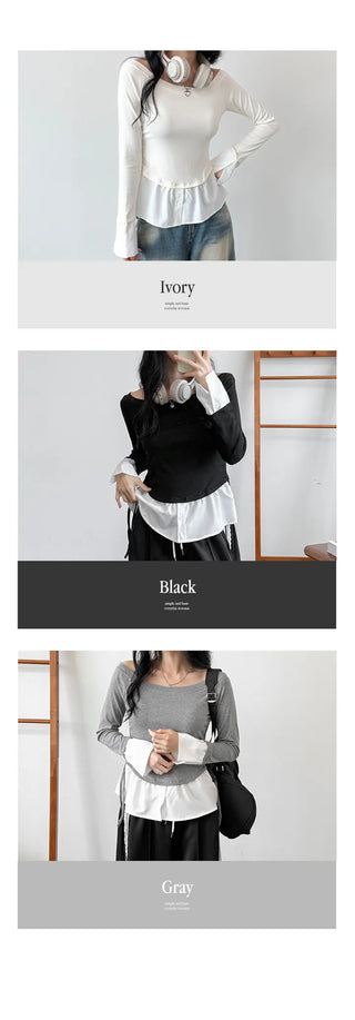 Layered Shirt Tee