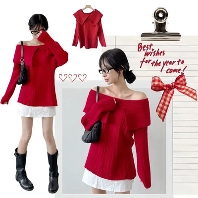 Off Shoulder Knit