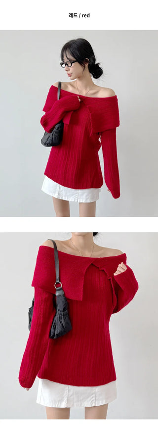 Off Shoulder Knit